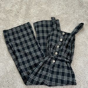 American Eagle Black and White Jumpsuit